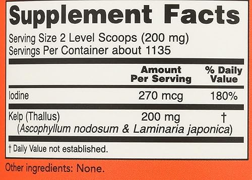 Miniatura 3 de Kelp Powder Norwegian Now Foods 8 oz Powder