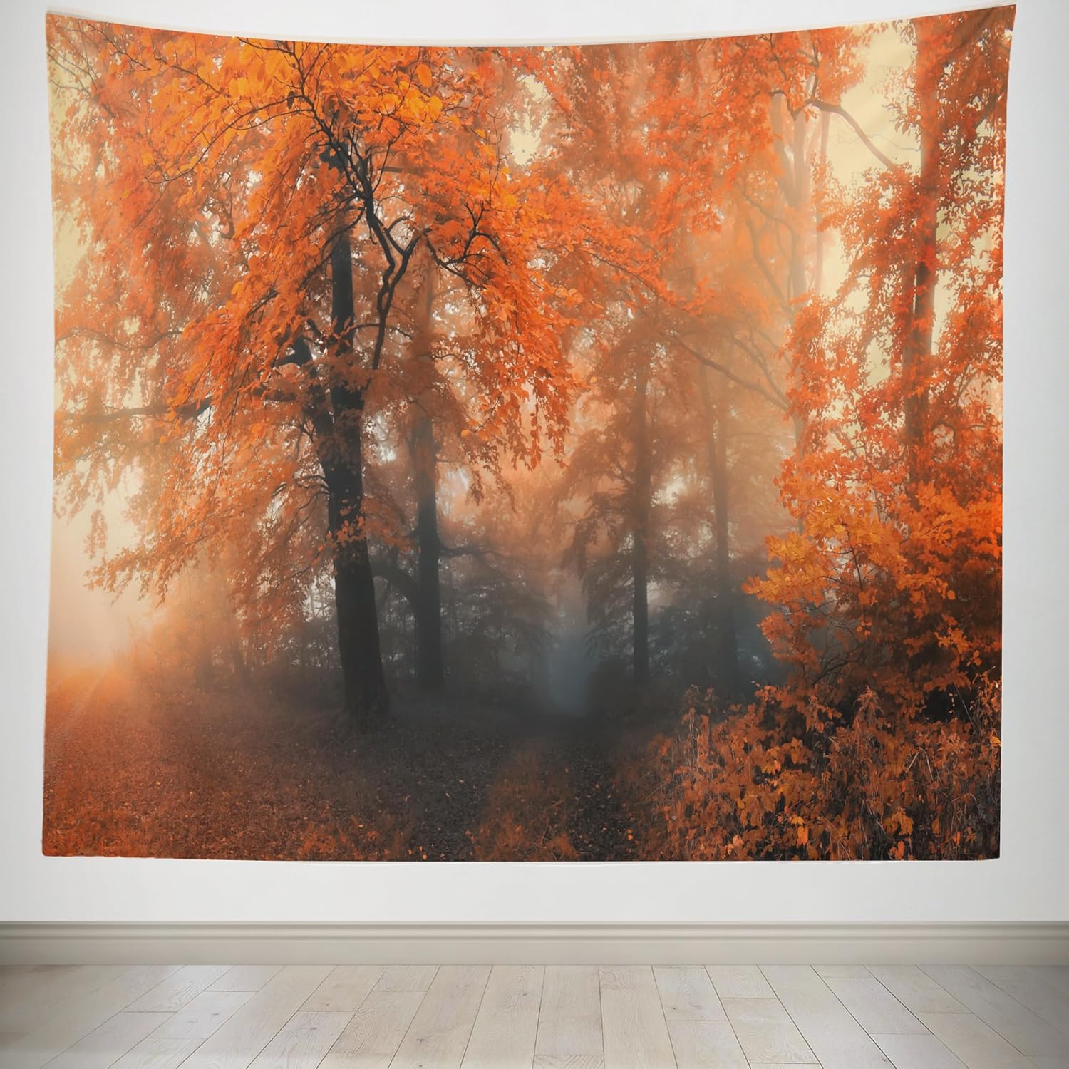 RonningStar Fall Wall Hanging Forest Starry Tapestry Forest