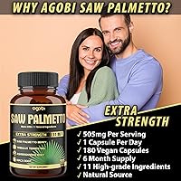 Vista 5 de Cápsulas de palma de sierra 11 en 1, equivalente a 5300 mg con Ashwagandha, cúrcuma, Tribulus, Maca, té verde, jengibre, albahaca sagrada y más