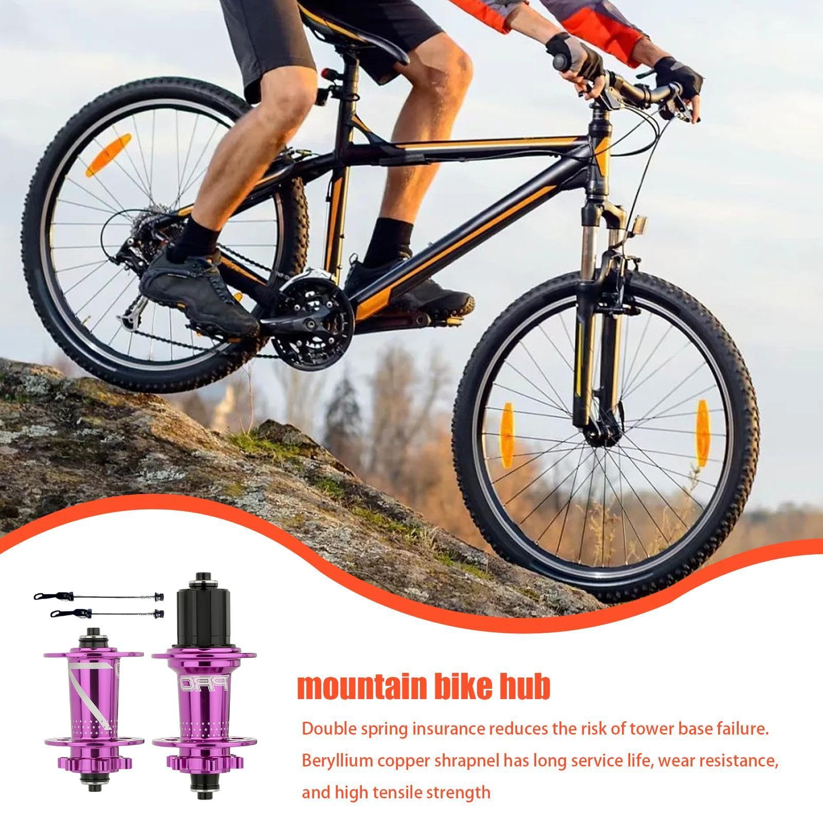 Radnabe Set für Fahrräder, Schnellentriegelungs-Fahrradnabe mit Schnellentriegelung, Universal-Fahrradnabe für Fahrräder, Aluminiumlegierung für Bicic Radnabe