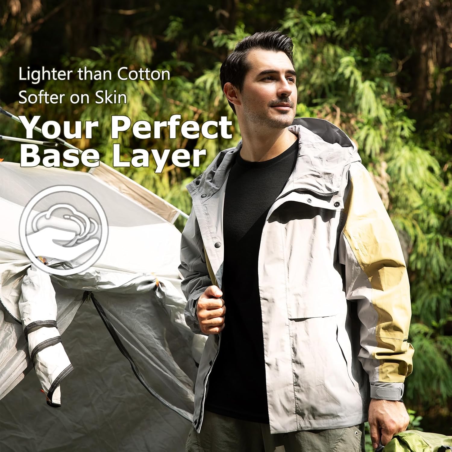 Merino Protect 100% Merino Wool Base Layer Mens Set Thermals Odor Resistance Underwear For Cold Weather