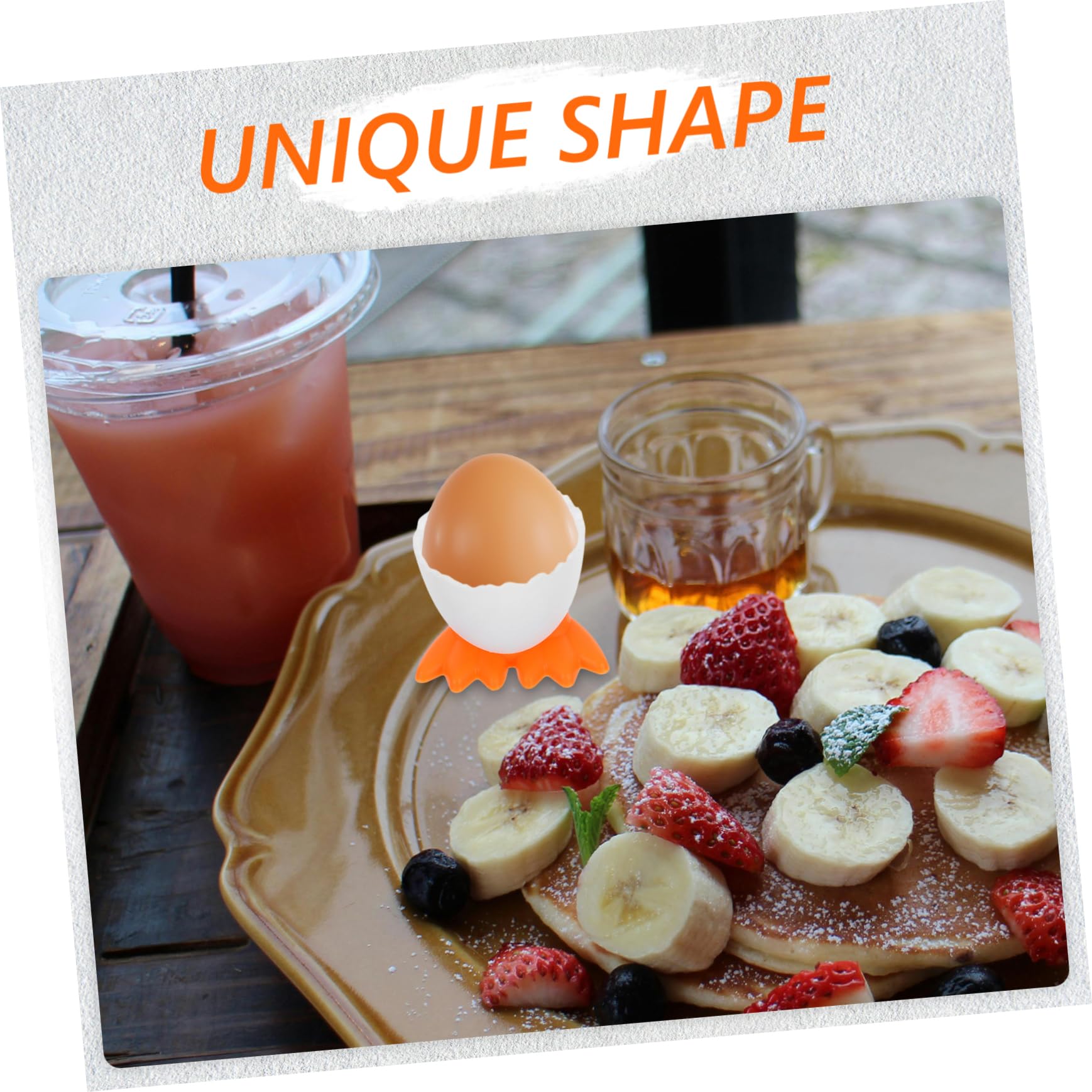 SOESFOUFU 20pcs Egg Tray Poached Egg Cups Chicken Egg Holder Egg Holder Cup Chicken Shaped Egg Holder Egg Cups for Soft Boiled Eggs Animal Egg Cups Egg Stand Egg-shaped Cups Boiled Egg Cup