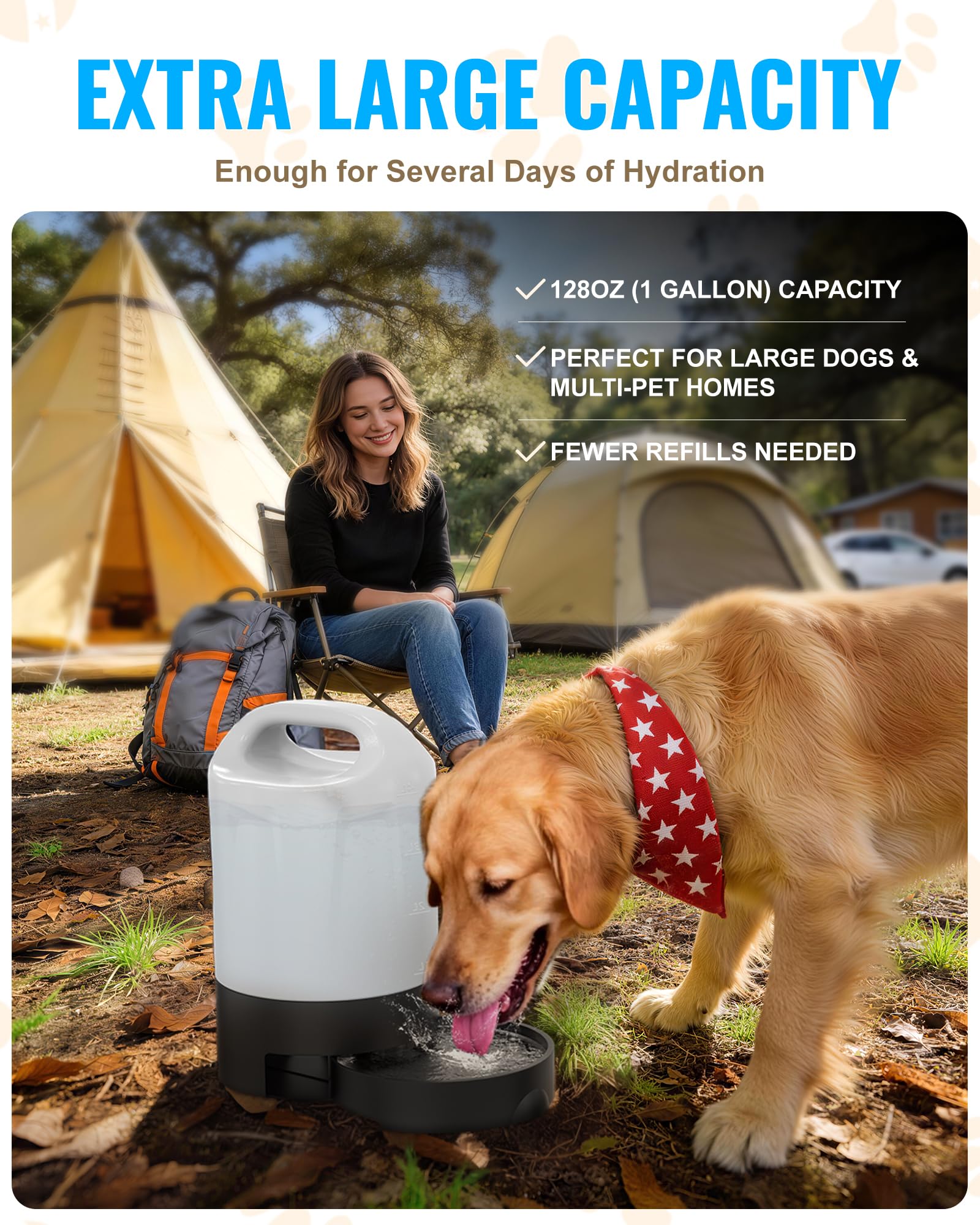 Automatische Hundewasserflasche, tragbar, D2510, ohne Filter
