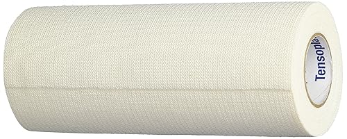 Cinta elástica Tensoplast, proporciona soporte medio o compresión con altas propiedades adhesivas, repelente al agua y permeable al aire, blanco, 1