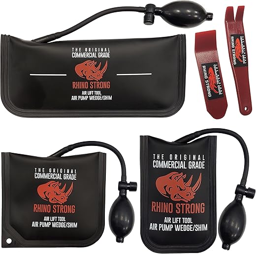 The Original Rhino Strong Commercial Grade Air Wedge Bag Pump Professional Leveling...