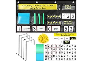 Back to School Counting the Days with Base Ten Pocket Chart
