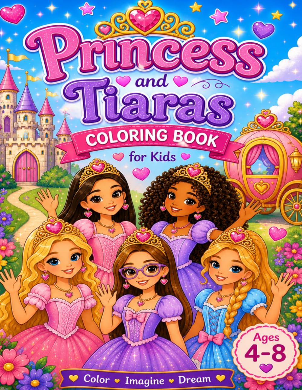 Princess and Tiaras Coloring Book!