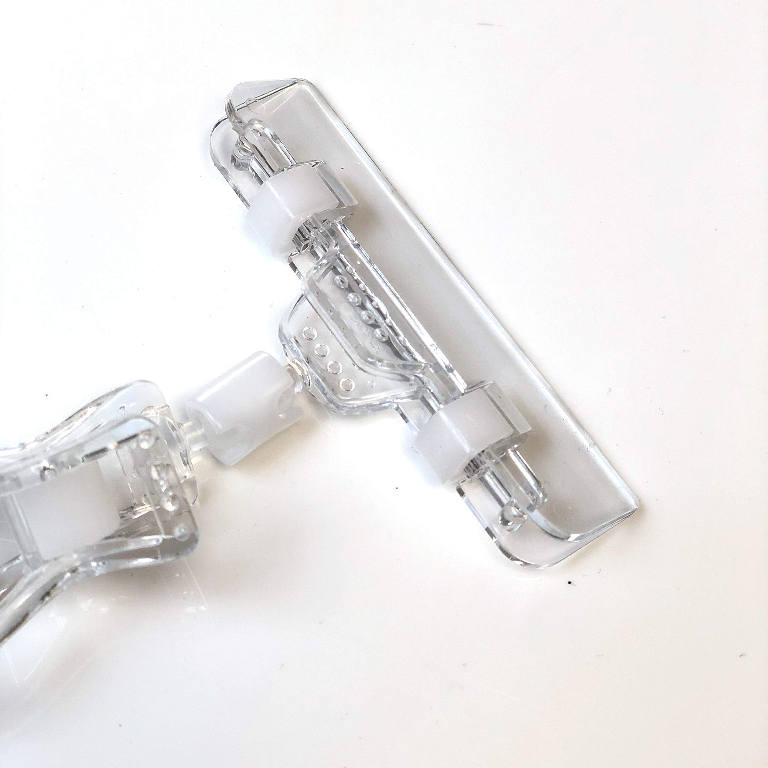 Pinces Pivotantes Pour Étiquettes De Prix - Lot De 2, Support Réglable En Plastique, Pour Magasins, Supermarchés - 12