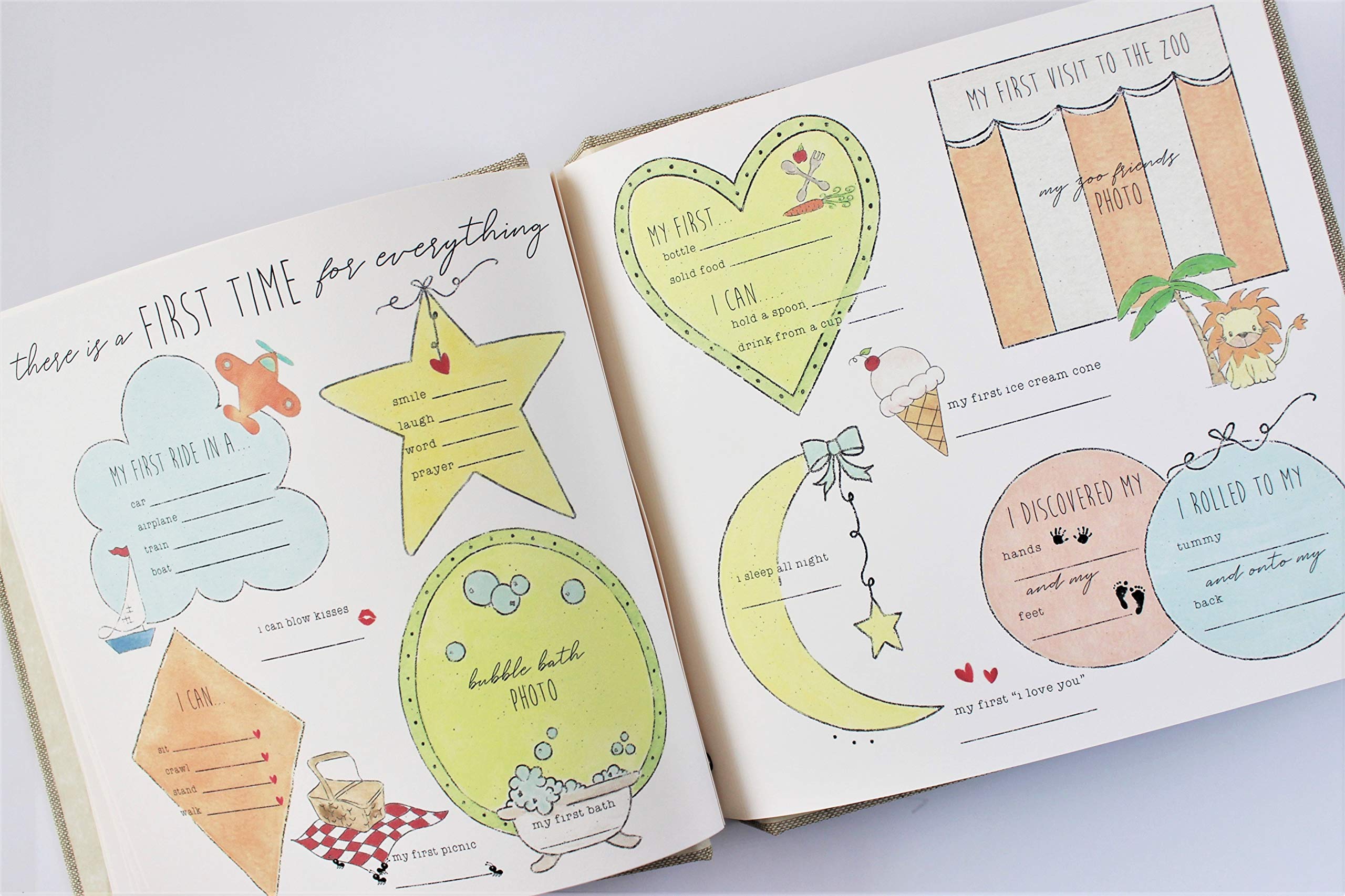 Bellissimo libro dei ricordi per bambini, abbracci e baci XO, baby girl, sirena, diario e album fotografico
