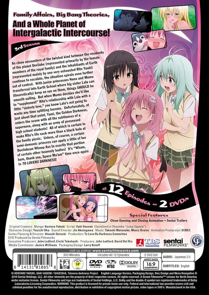 (未使用･未開封品)　To Love Ru Darkness: Season 3 Comp / [Blu-ray] [Import] v1yptgt Amazon.com: To Love Ru Darkness: Season 3 Comp : Akeno