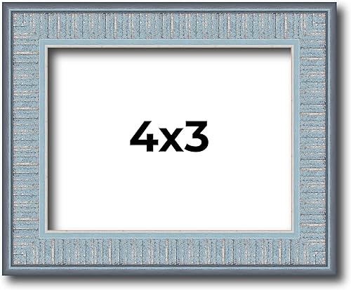 Miniatura 2 de Poster Palooza Marco de fotos completo de madera envejecida de 4 x 3 con acrílico UV, respaldo de tablero de espuma y herrajes