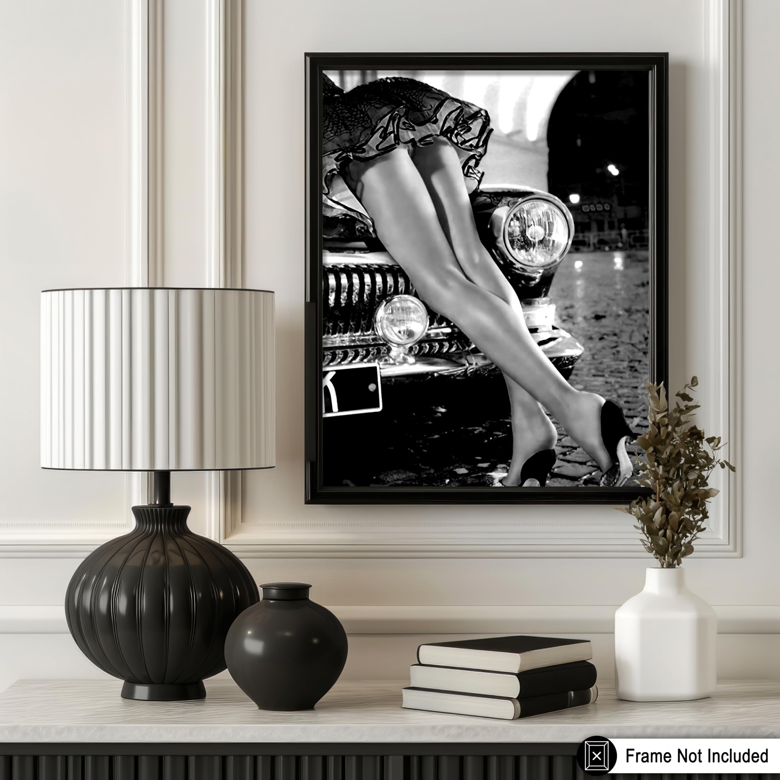Amazon.com: Poster Master Sexy Legs on Classic Car Poster - Woman