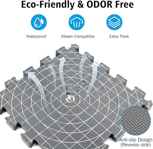 Miniatura 2 de Yrangee Alfombrillas de bloqueo para ganchillo, tabla de bloqueo extra gruesa para ganchillo, paquete de 9 alfombrillas de bloqueo de tejido con 100
