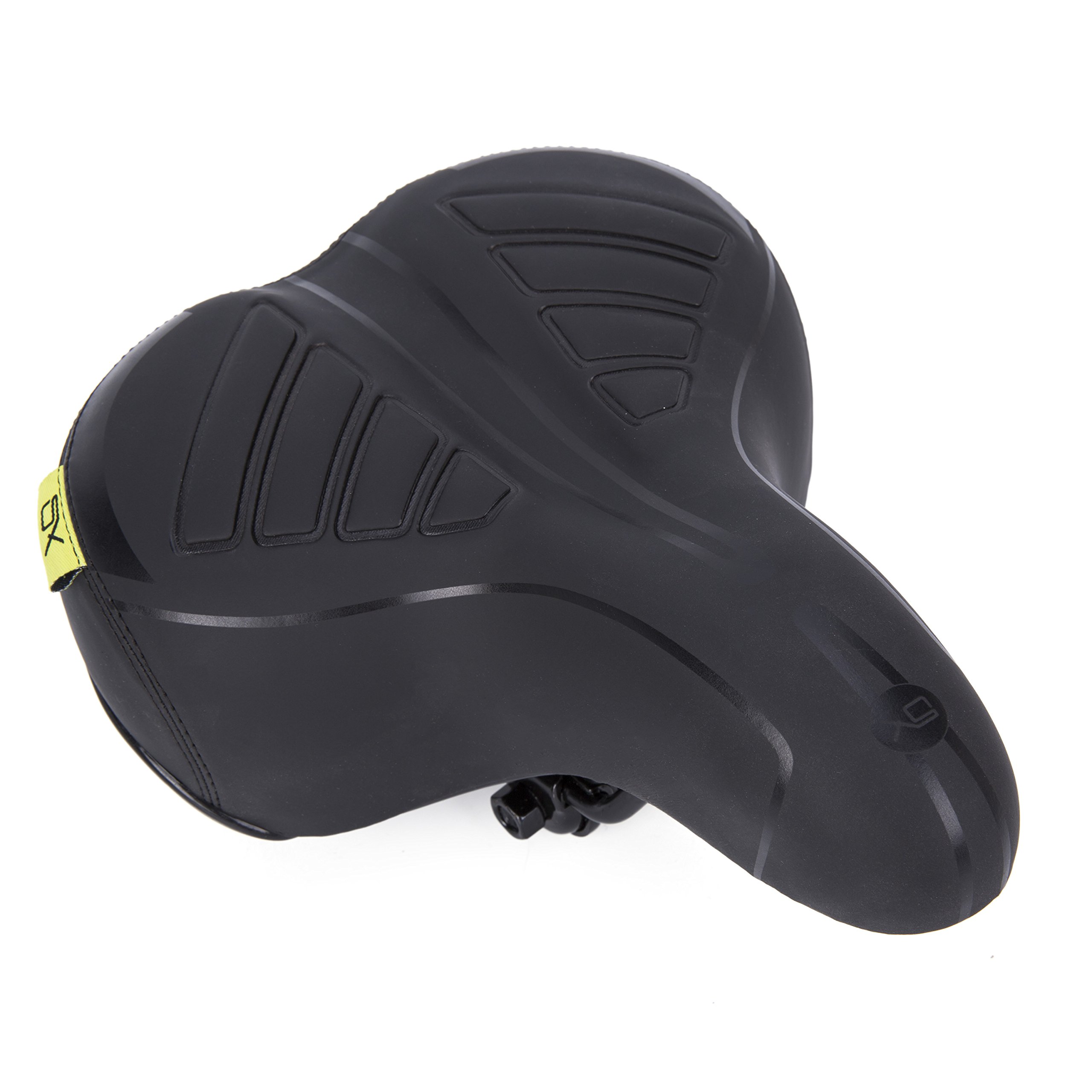 UNISTRENGH Most Comfortable Bike Seat for Seniors Extra Wide and Padded Bicycle Saddle for Men and Women Comfort – Universal Bike Seat Replacement (Black)