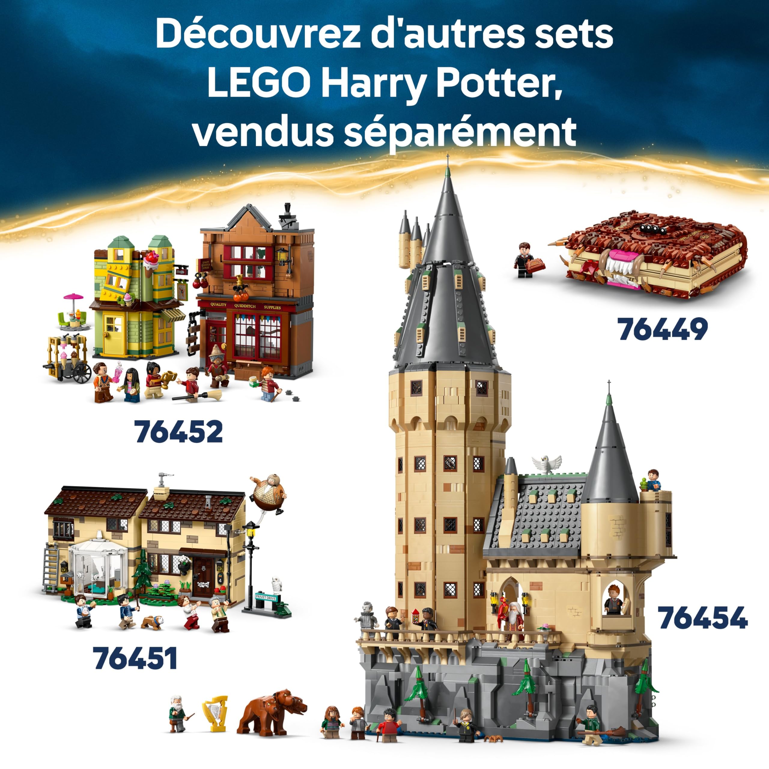 LEGO Harry Potter Book Nook : Le Poudlard Express - Jeu de Construction avec Train - Ron Weasley, Figurines de Hedwige & Croûtard - Cadeau sur Le Monde des Sorciers - Garçon ou Fille dès 10 Ans 76450
