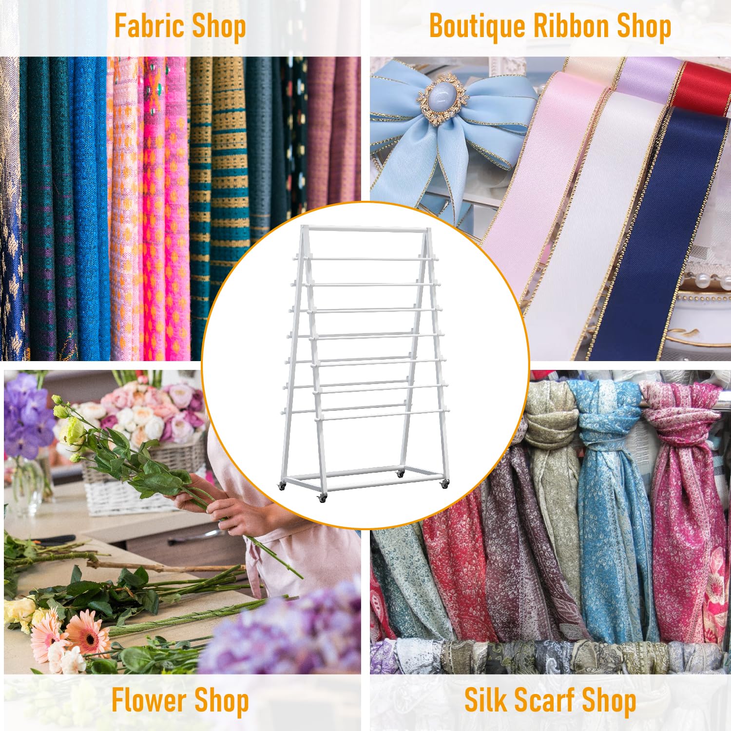 Snapklik.com : Ikare Ribbon Organizer,Ribbon Holder,15 Tier Ribbon ...