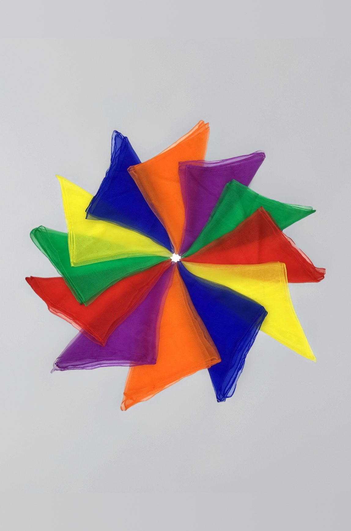 Dance Scarves Music Scarves for Children Movement and Juggling 12pcs