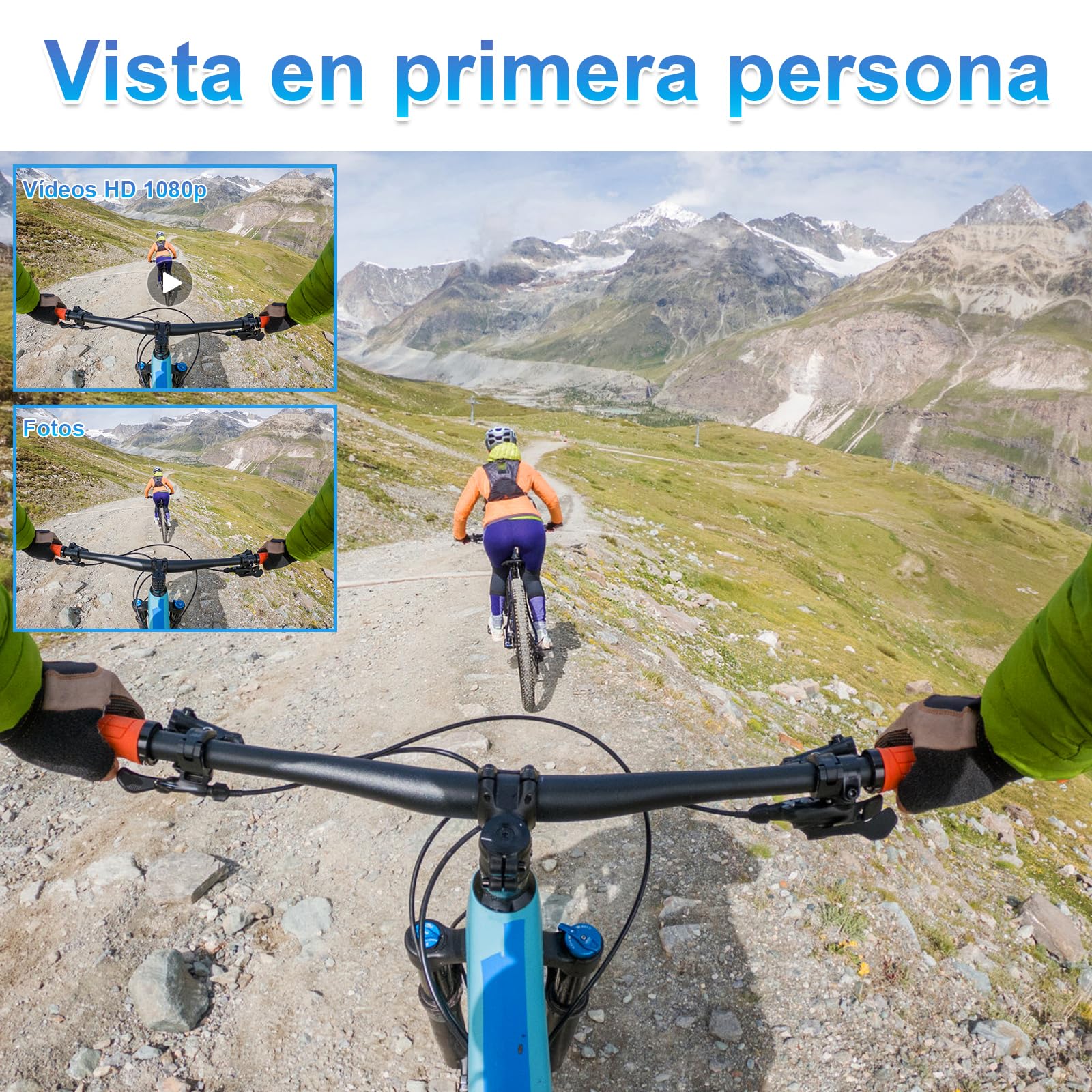 Portátil Cámara Deportiva WiFi, ‌Mini Action CAM 1080P, Cámara Acción Impermeable 30M con Gran Angular 120° para Moto/Buceo/Ciclismo, 120 Min Autonomía, Ideal para Deportes Extremos 2026