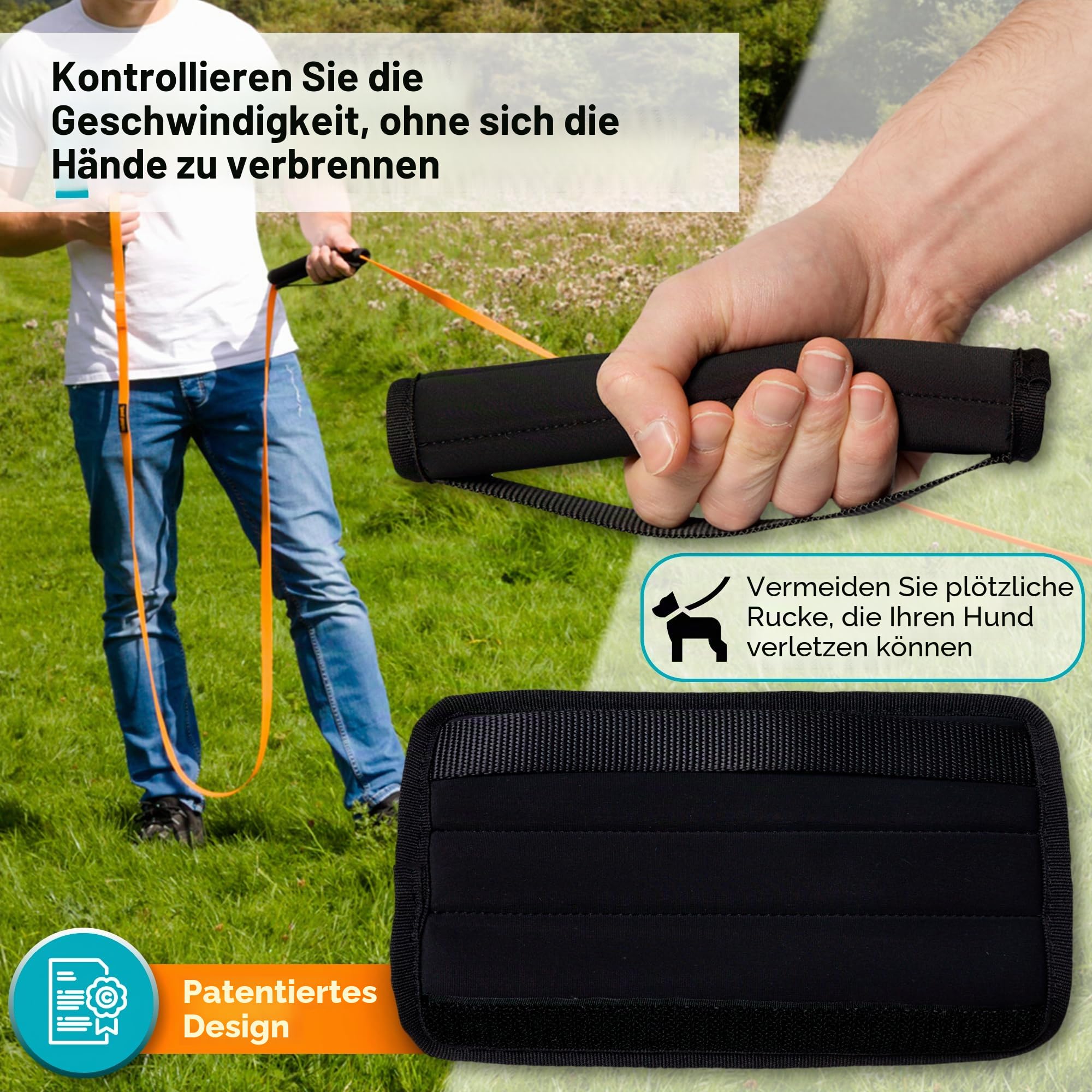 Total Pet Wasserdichte Trainingsleine für Hunde – Extra lange 20m Leine – geeignet für alle Größen