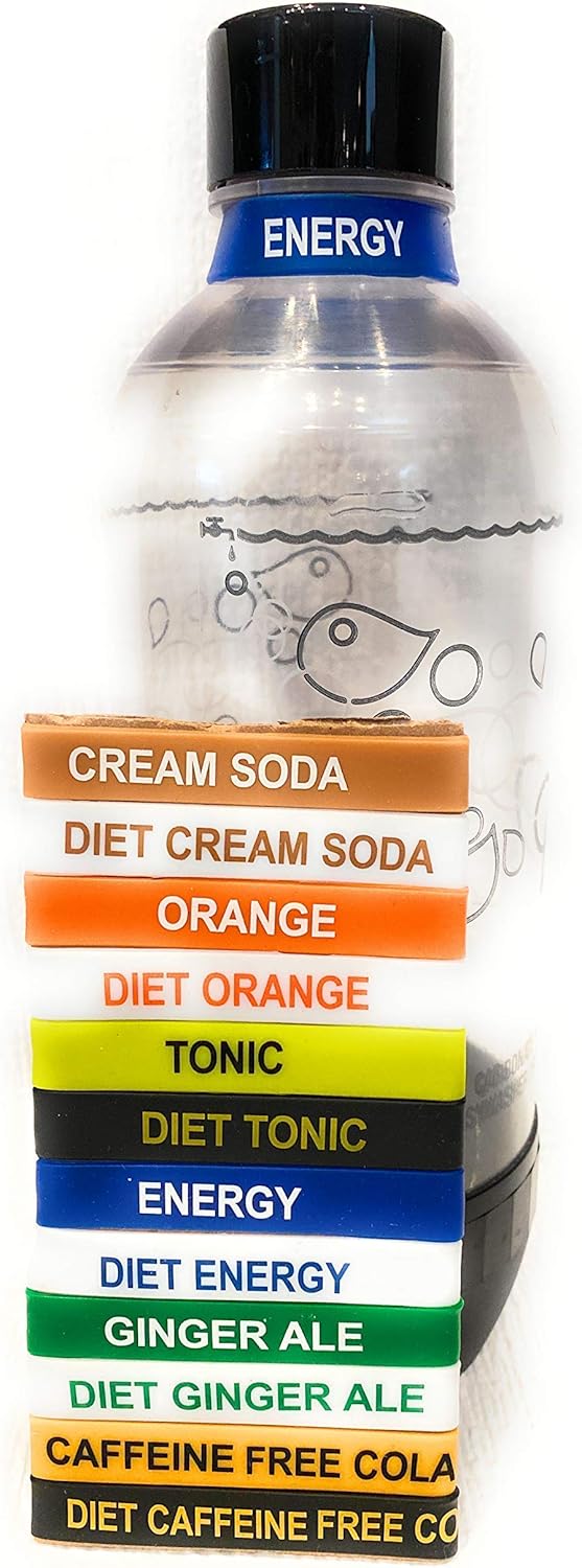 Soda Rings Labels for SodaStream bottles. Home & Kitchen