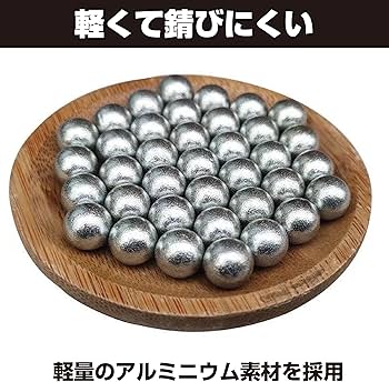 アルミの玉 アルミホイルを2時間叩き続けた結果、こんなにピカピカになりました