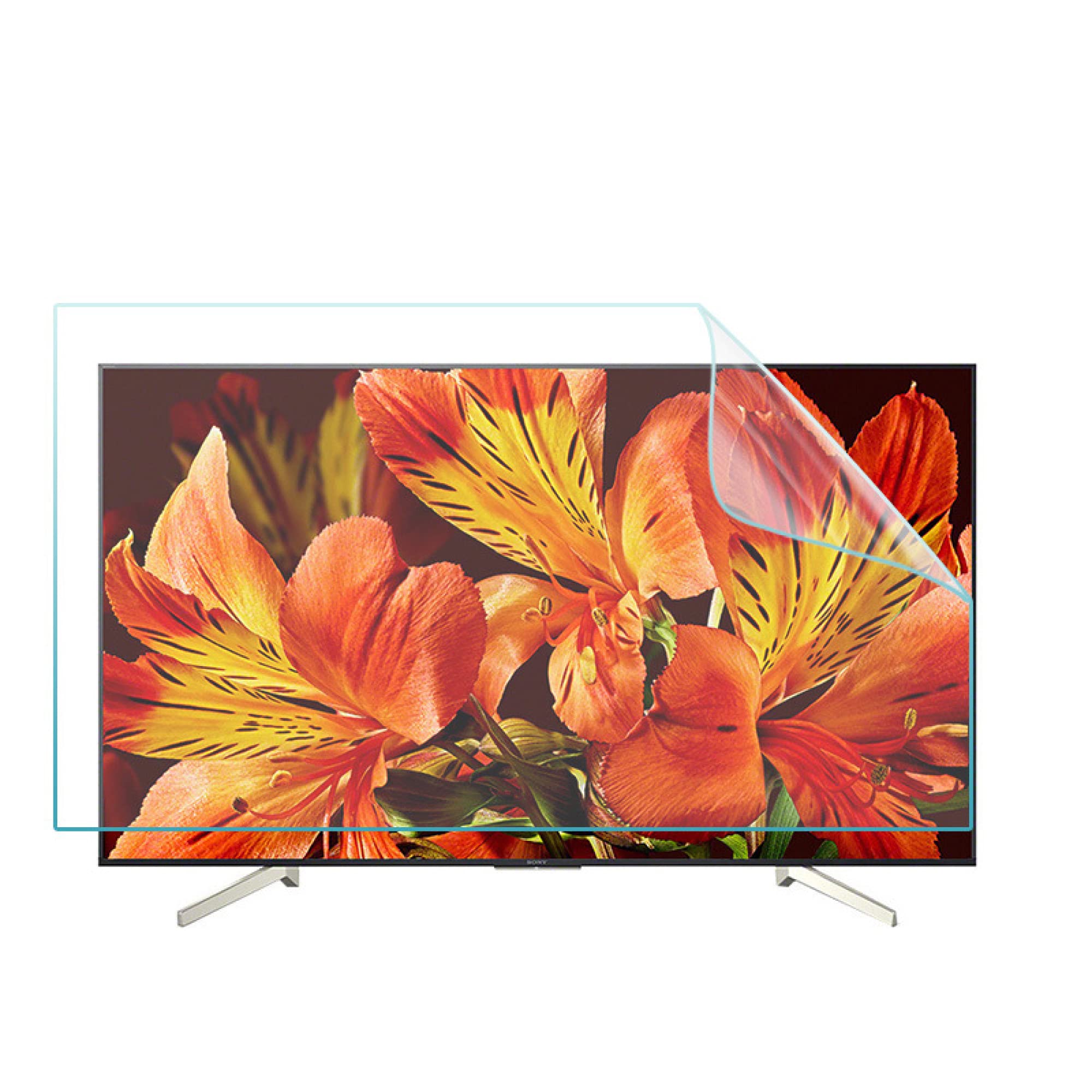 Film anti-lumière bleue TV mat pour supprimer les reflets et les bulles sur écran 50"