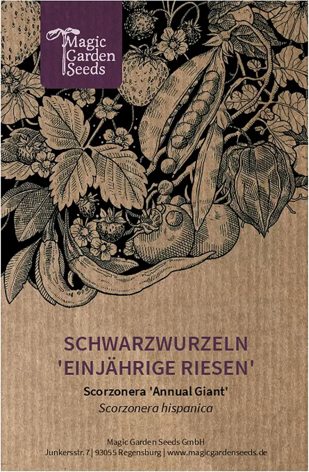 Schwarzwurzeln 'Einjährige Riesen' (Scorzonera hispanica) 75 Samen Winter-Spargel Spanische Schwarzwurzel