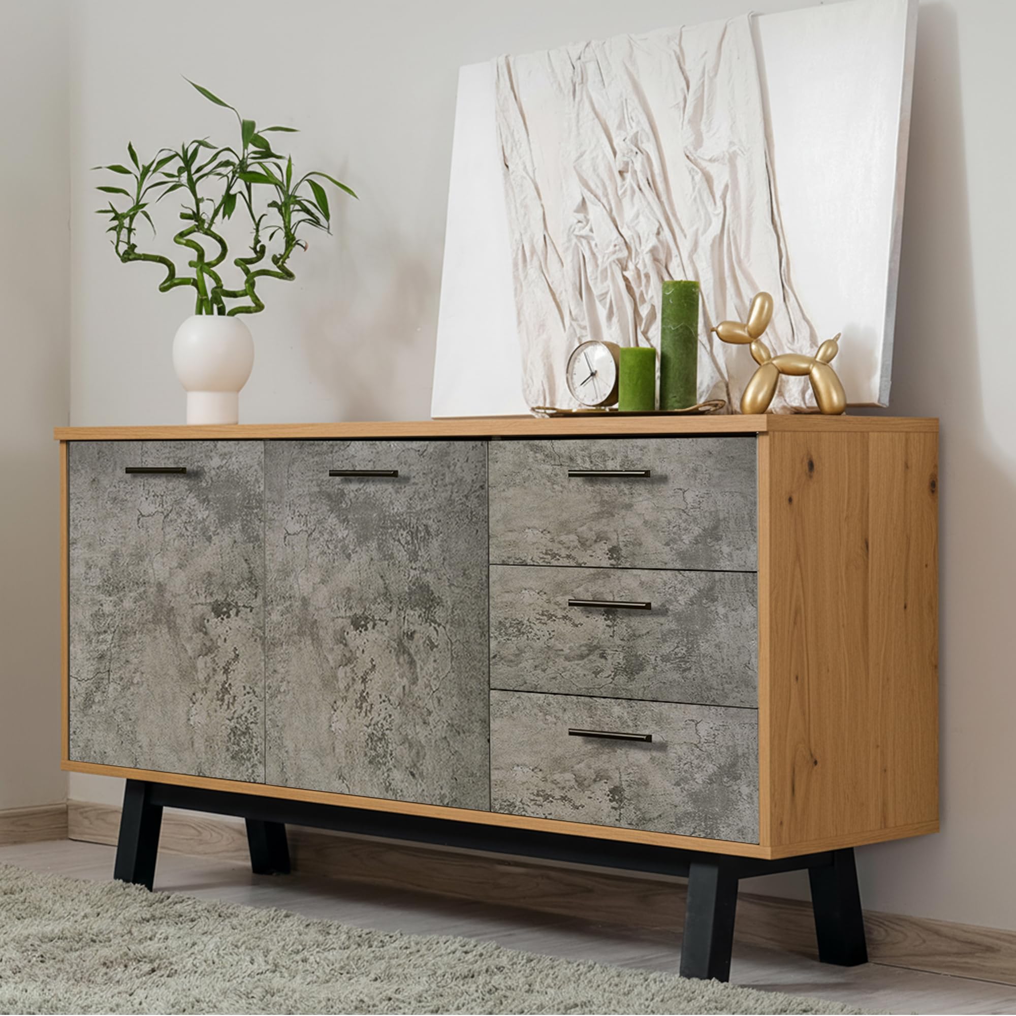 Ambiance-Live J-roll-beton-ZE001 naklejka na meble efekt betonu winyl 200 x 60 cm