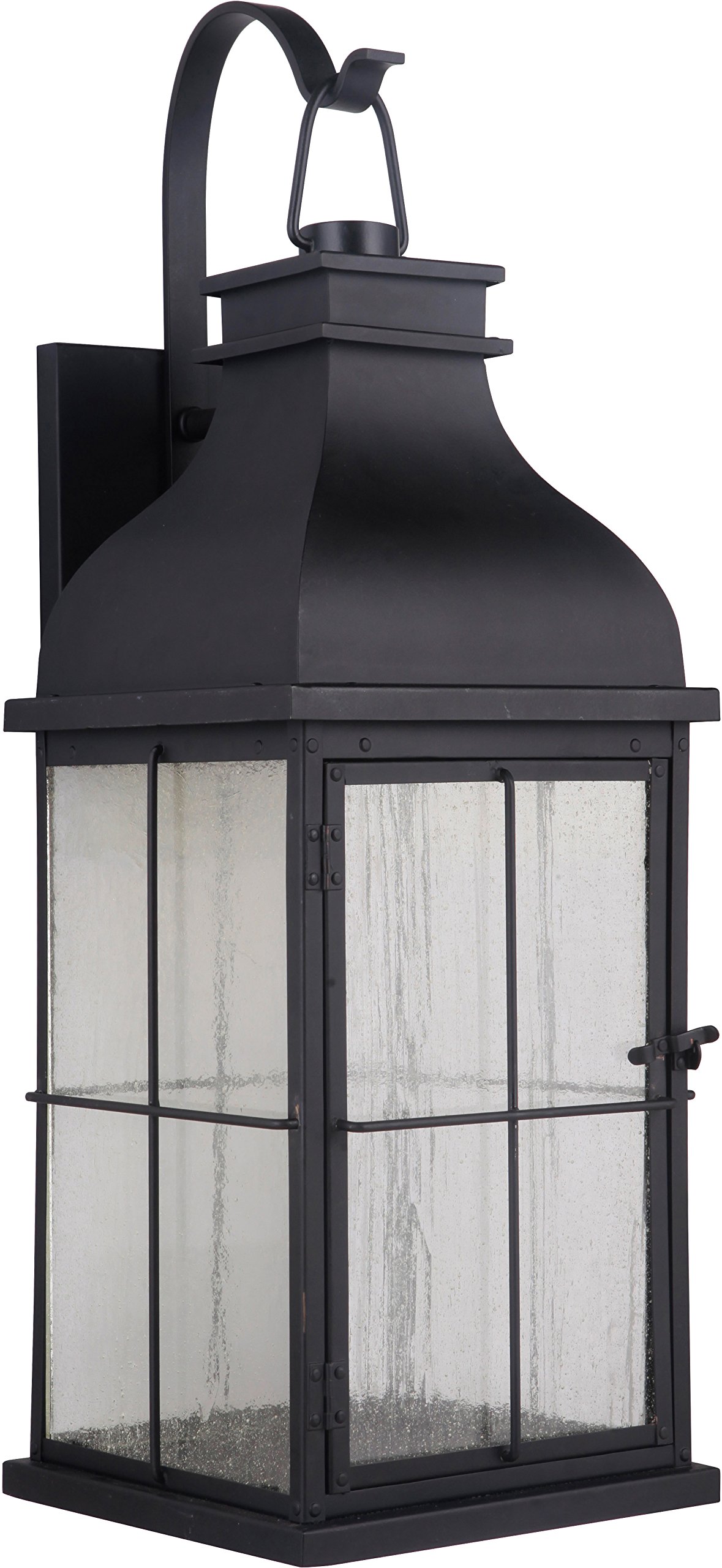 Craftmade ZA1824-MN-LED Vincent Outdoor LED Wall Mount Sconce Lighting, 1-Light, 10 Watts, Midnight (9" W x 25" H)
