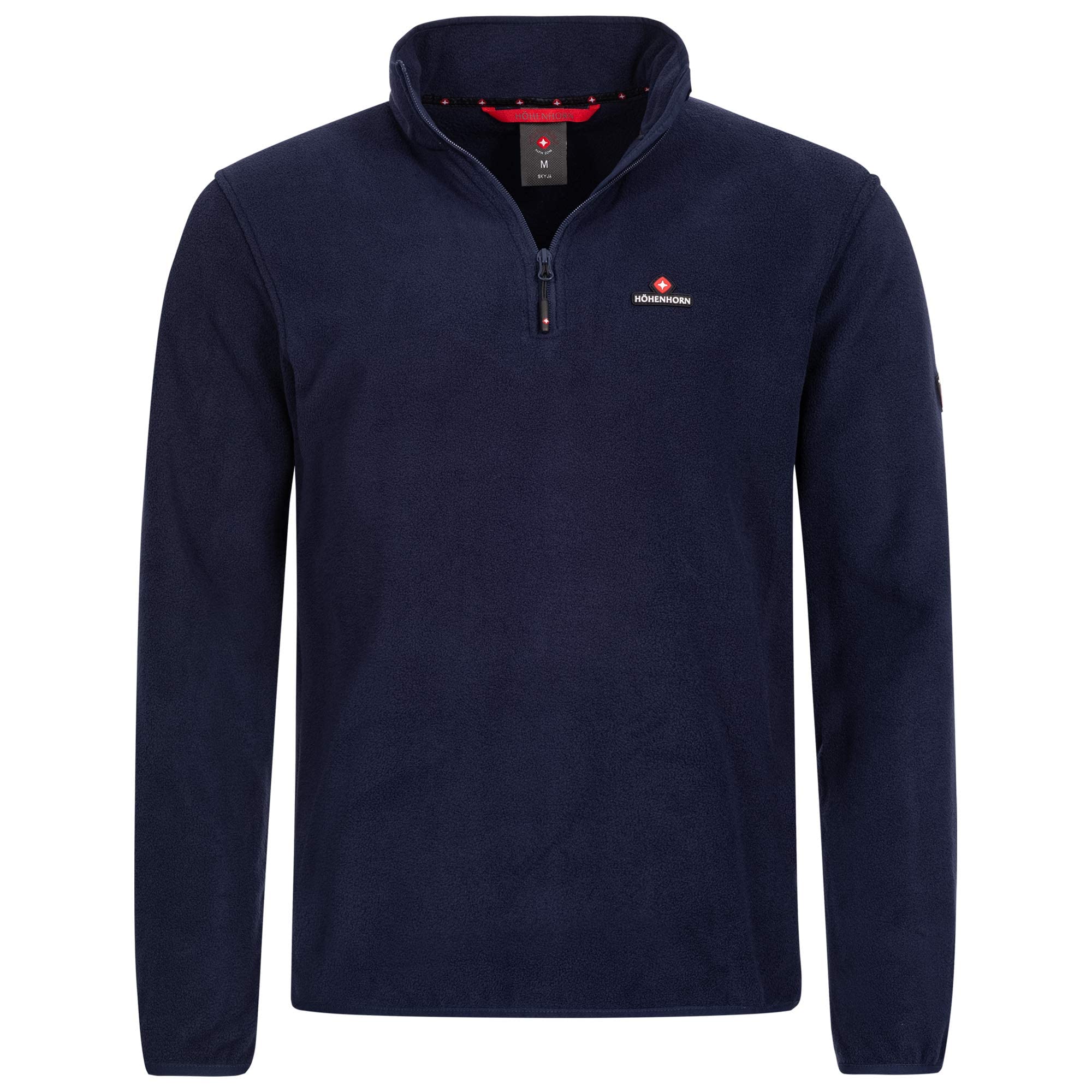 Höhenhorn Skyja - Sudadera polar de microfibra para invierno y otoño con media cremallera para hombre