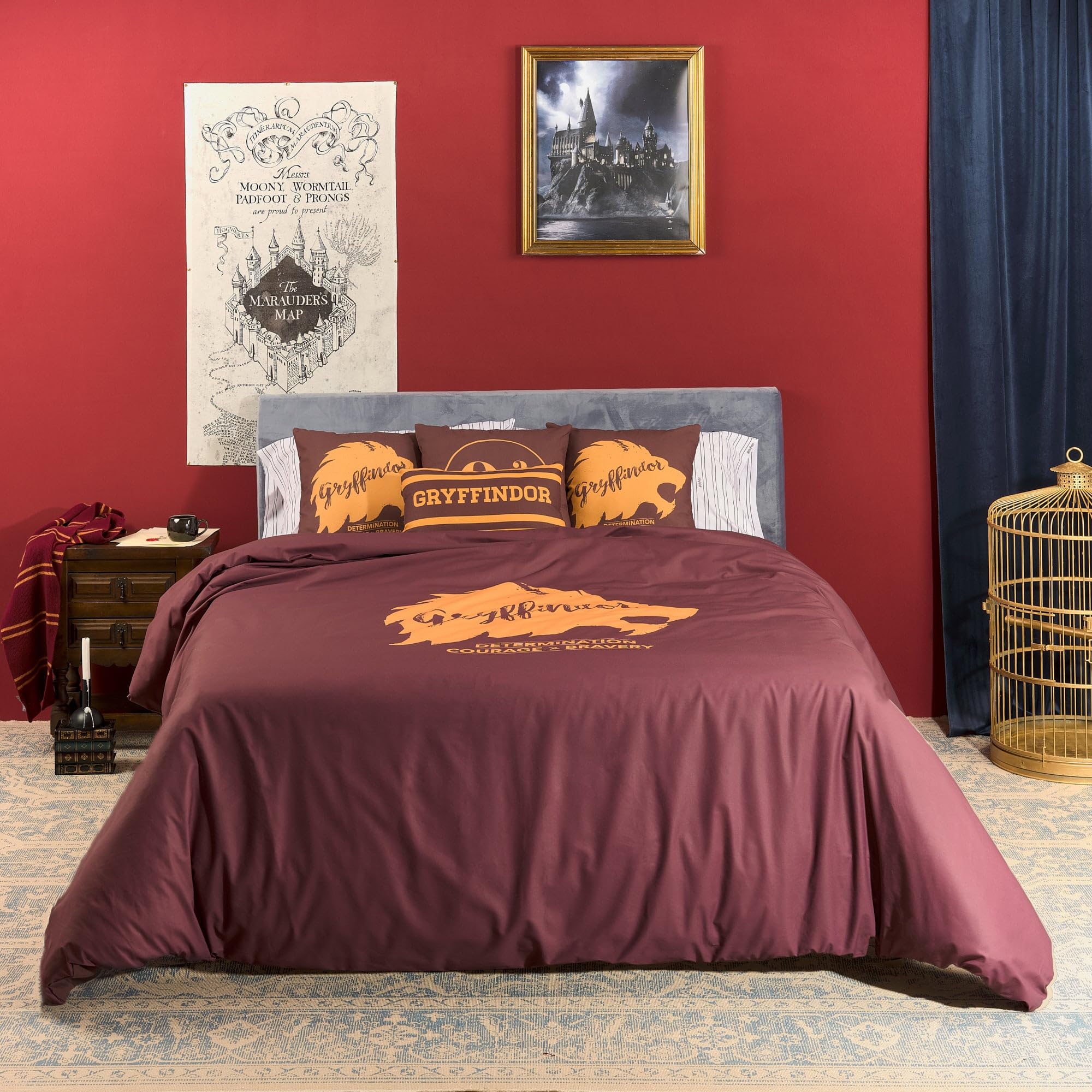 BELUM | Funda nórdica Harry Potter, Funda nórdica con Botones 100% algodón Modelo Gryffindor Values para Cama de 135/140 (220x220 cm)