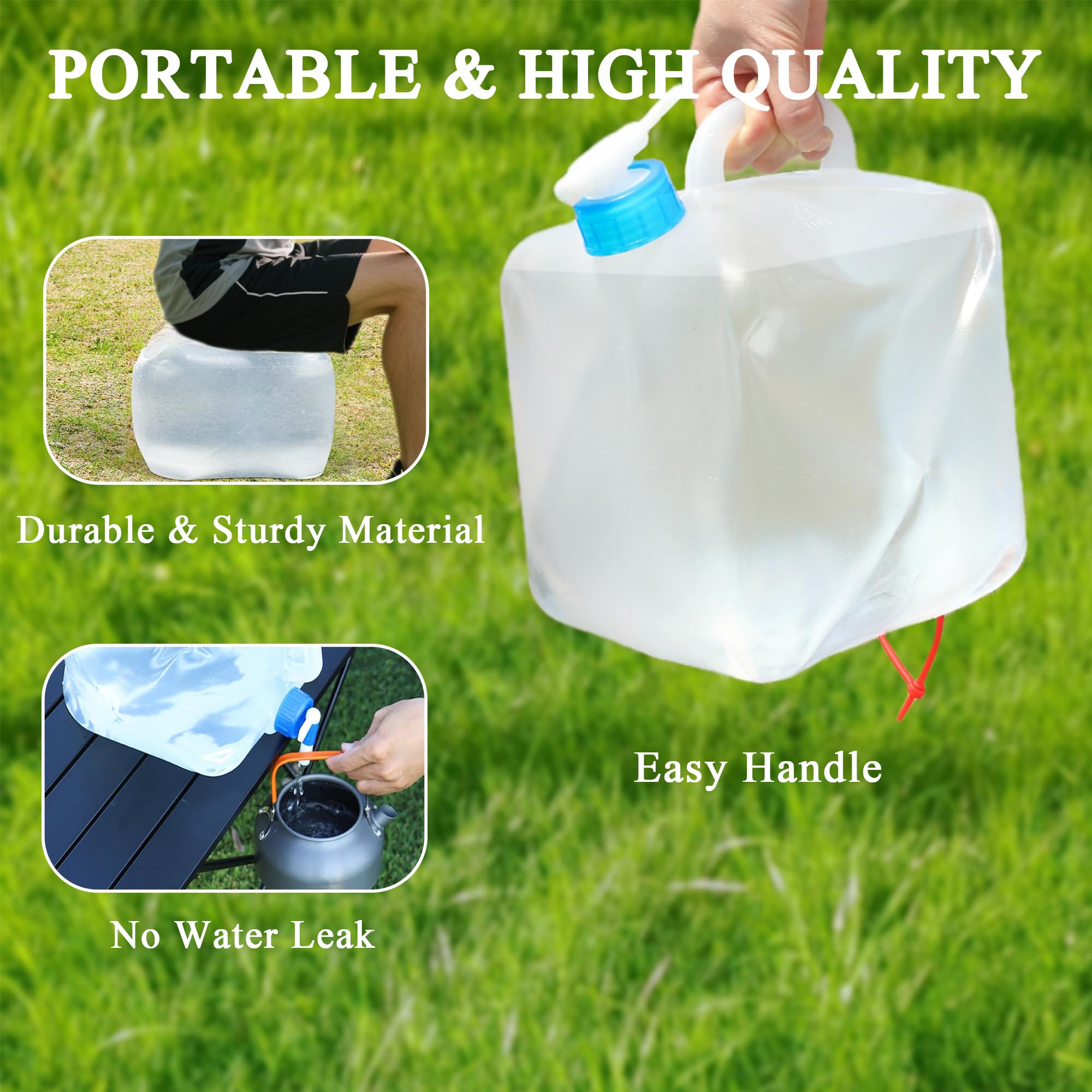 Water Dispenser Kettle Drink Beverage Jug Fridge Container Collapsible Camping Pitcher Portable Outdoor Camping Drink Dispenser - 18