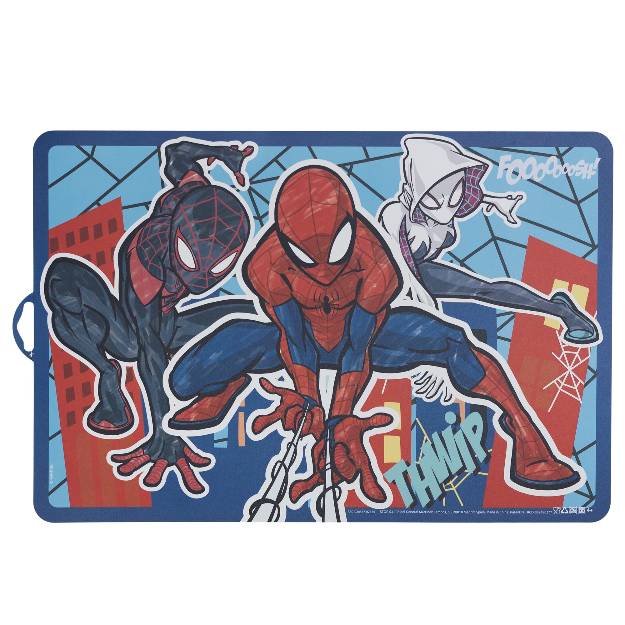 Stor Multicolor Spiderman Kids Placemat