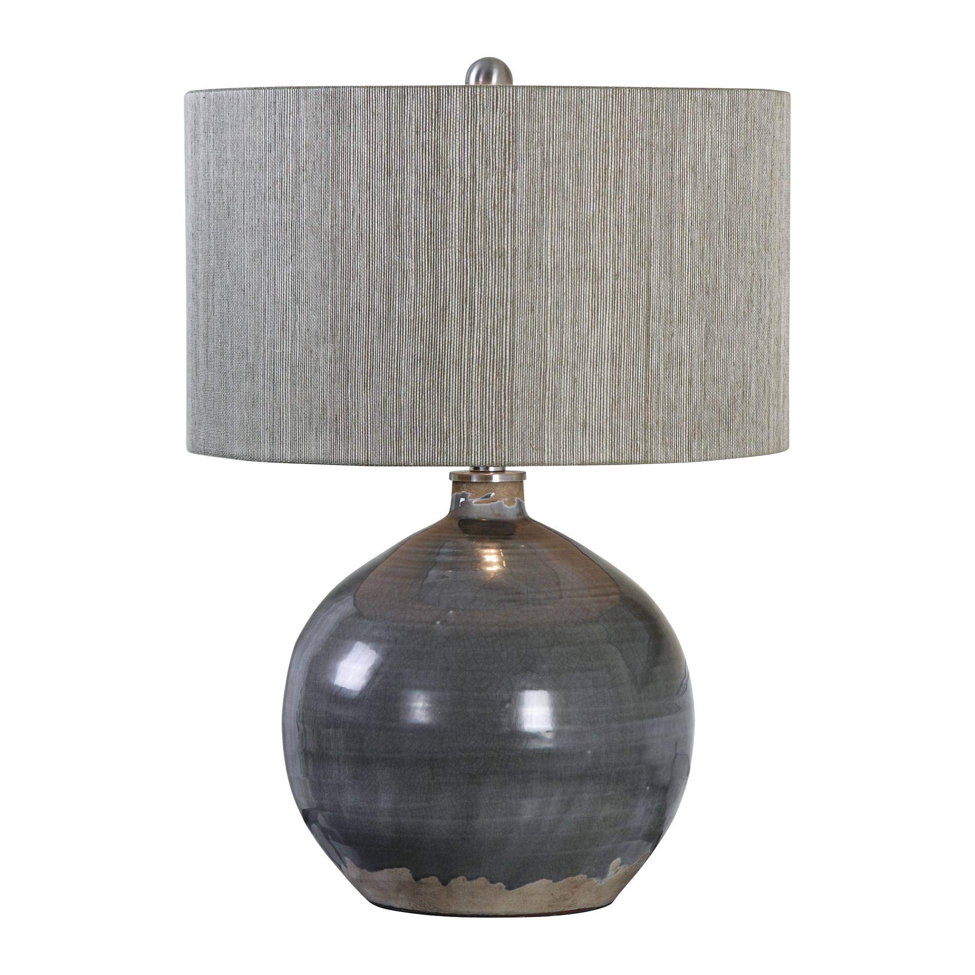 Uttermost Vardenis Charcoal Crackle Ceramic Table Lamp