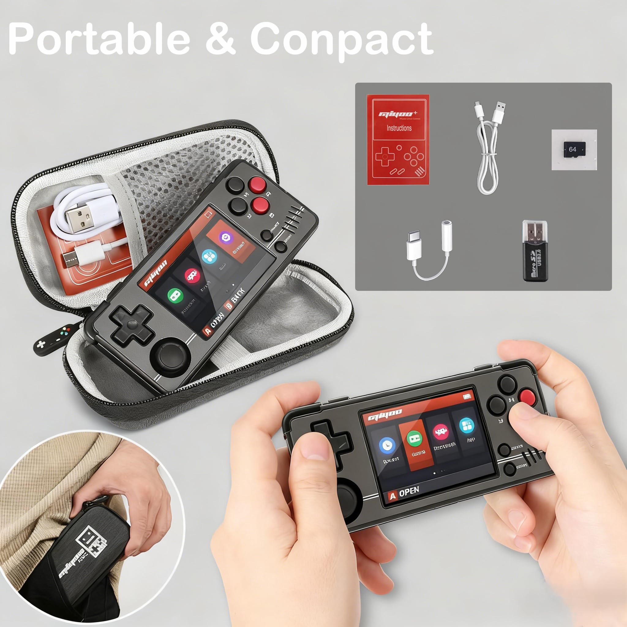 Amazon.com: Miyoo A30 Handheld Game Console Retro Games Consoles
