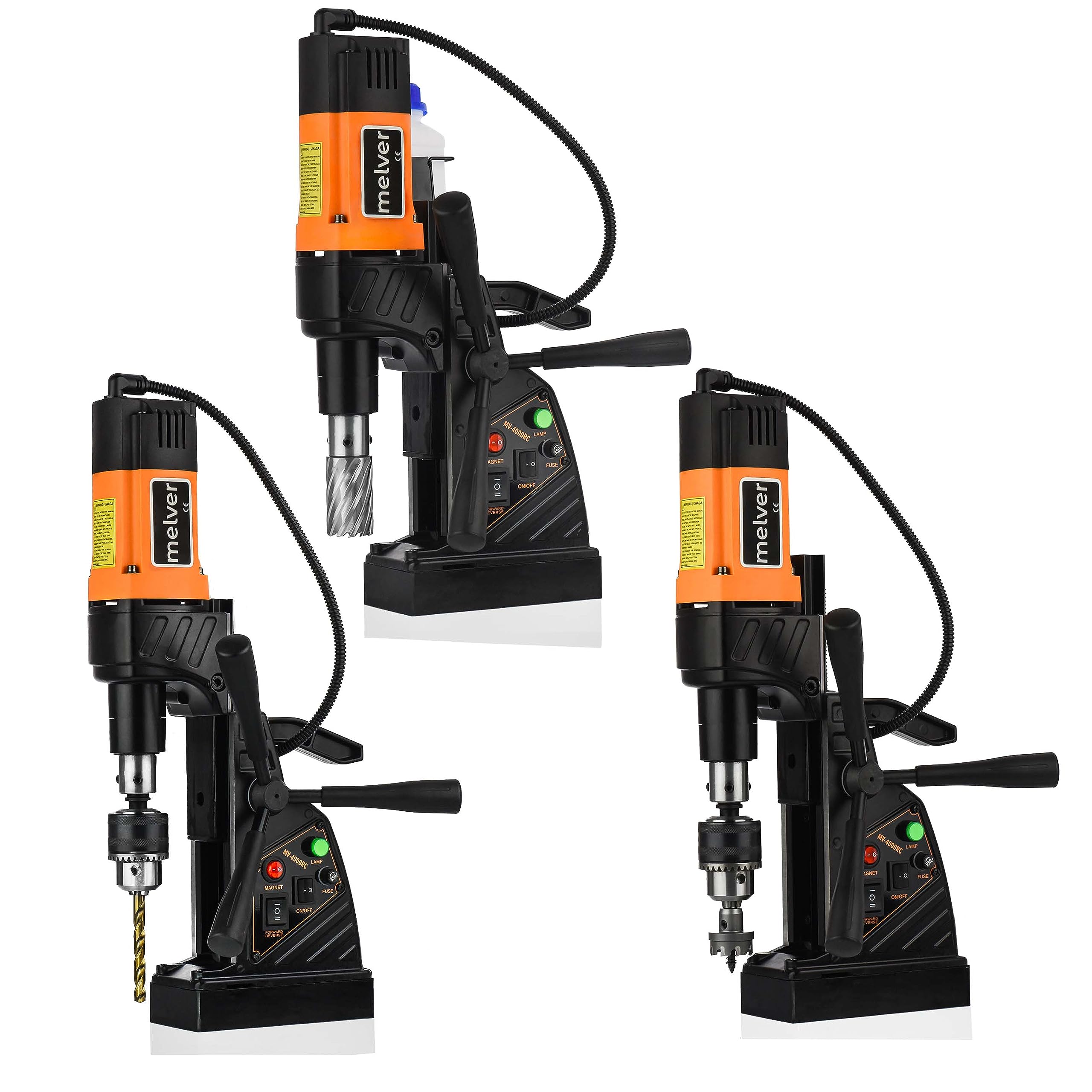 MELVER Trapano Magnetico 1480 Watt 10 kg Maschiatrice MV-N4000RC