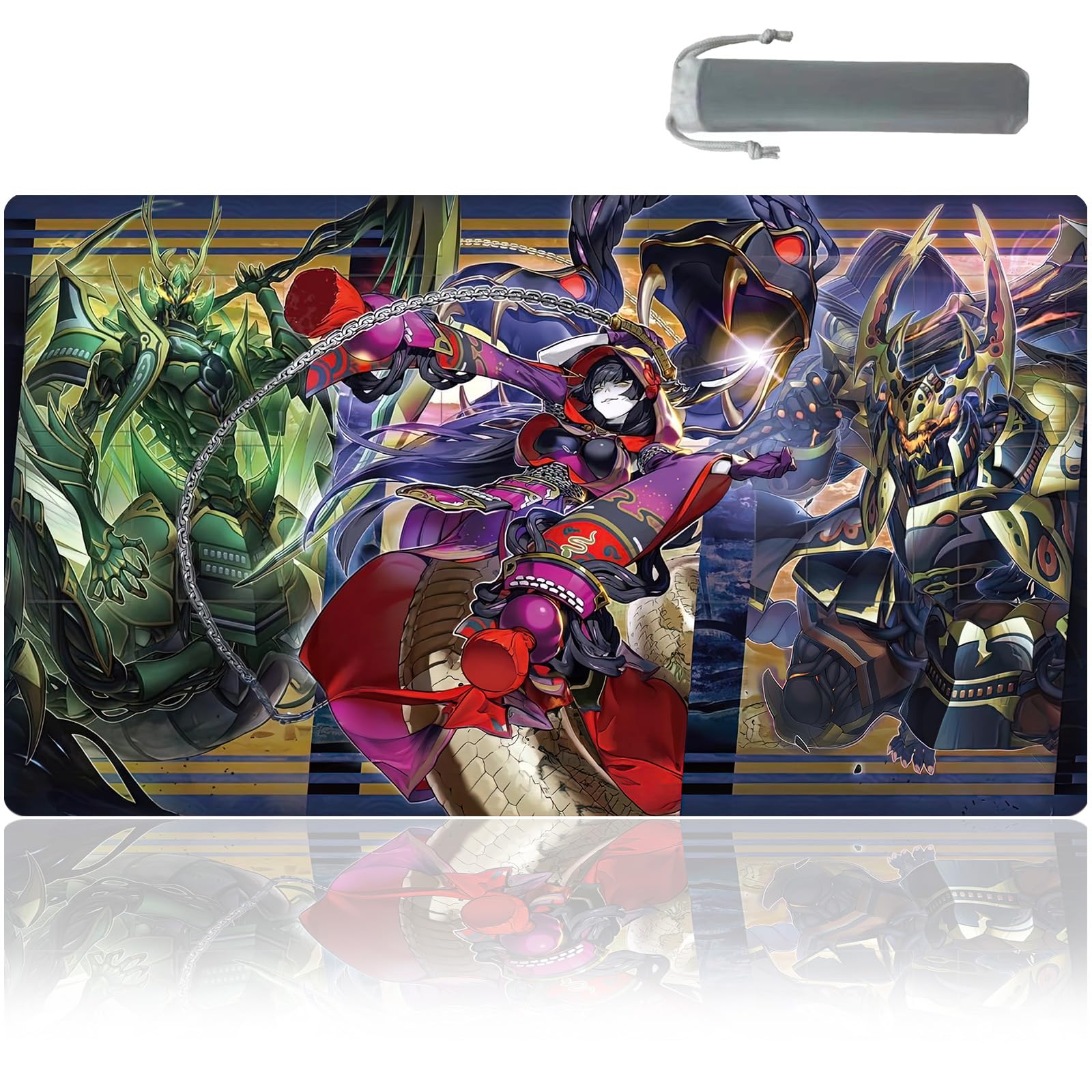 Rubber Card Game Mat Digimon TCG Playmat - Lilithmon Anime Design With Card  Zones, Rubber Mat (23.6x13.8 In) Digimon Trading Card Game Mat