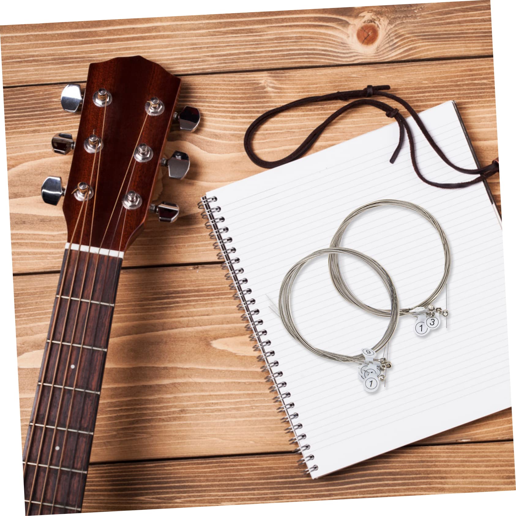 ibasenice 8juegos Cuerdas Eléctricas Para Guitarra Accesorios Prácticos De Reemplazo Para Guitarras Acústicas y Eléctricas