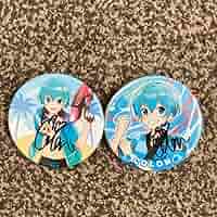 すとぷり ジェルくん るぅとくん ころんくん 初期 缶バッジ サイン入り すとぷり るぅとくん 夏デフォ 缶バッジ 缶バ サイン サイン入り