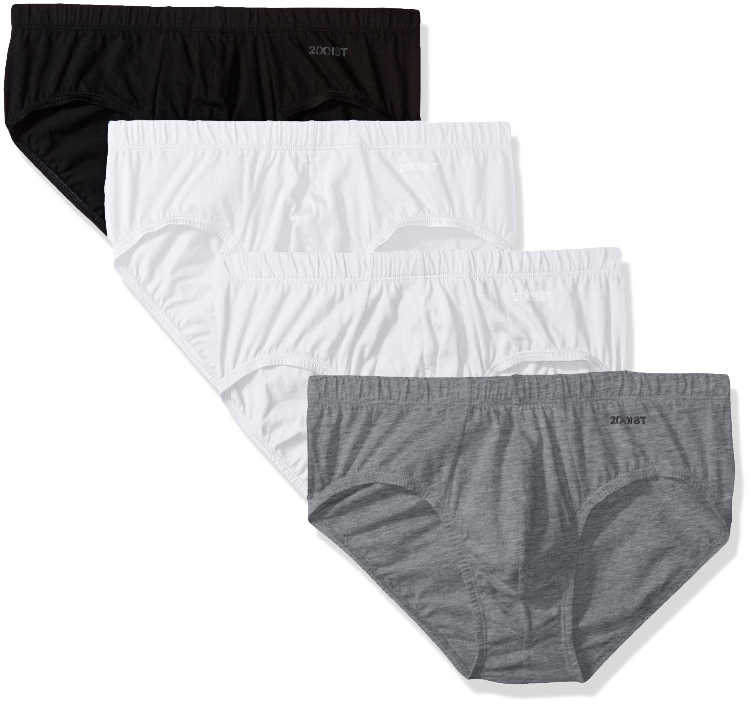 2(X)ISTMen's Essential Cotton Bikini Brief 4-Pack
