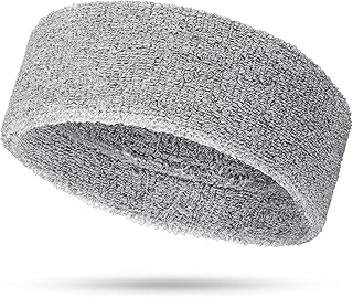 عصابة راس رياضية مطاطية ممتصة للرطوبة من قماش الرياضي الممتص للعرق، للكبار من الجنسين ( متعدد الألوان )