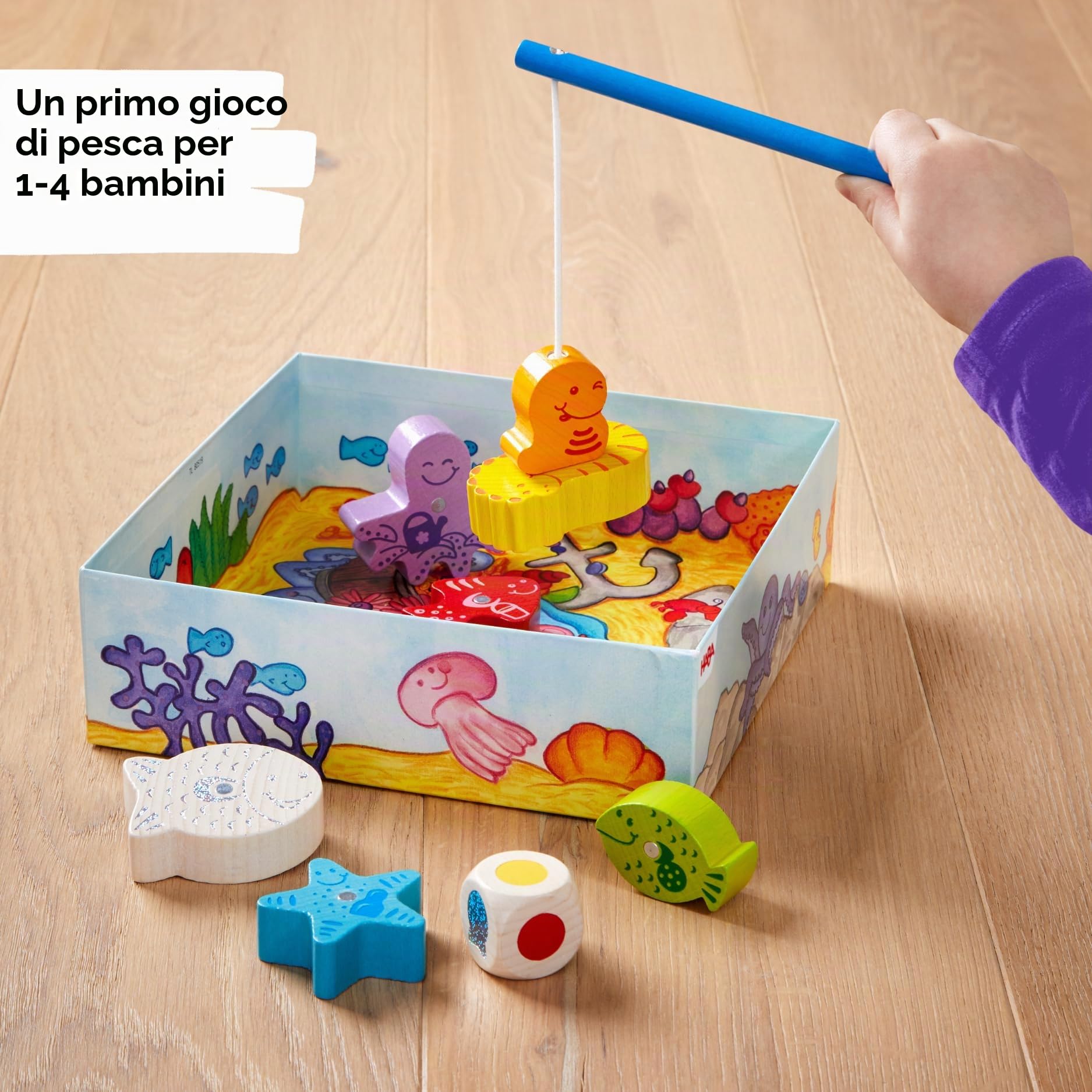 HABA My Very First Games - Gioco di Pesca Magnetico per Bambini dai 2 Anni in su, con Scatola Tedesca