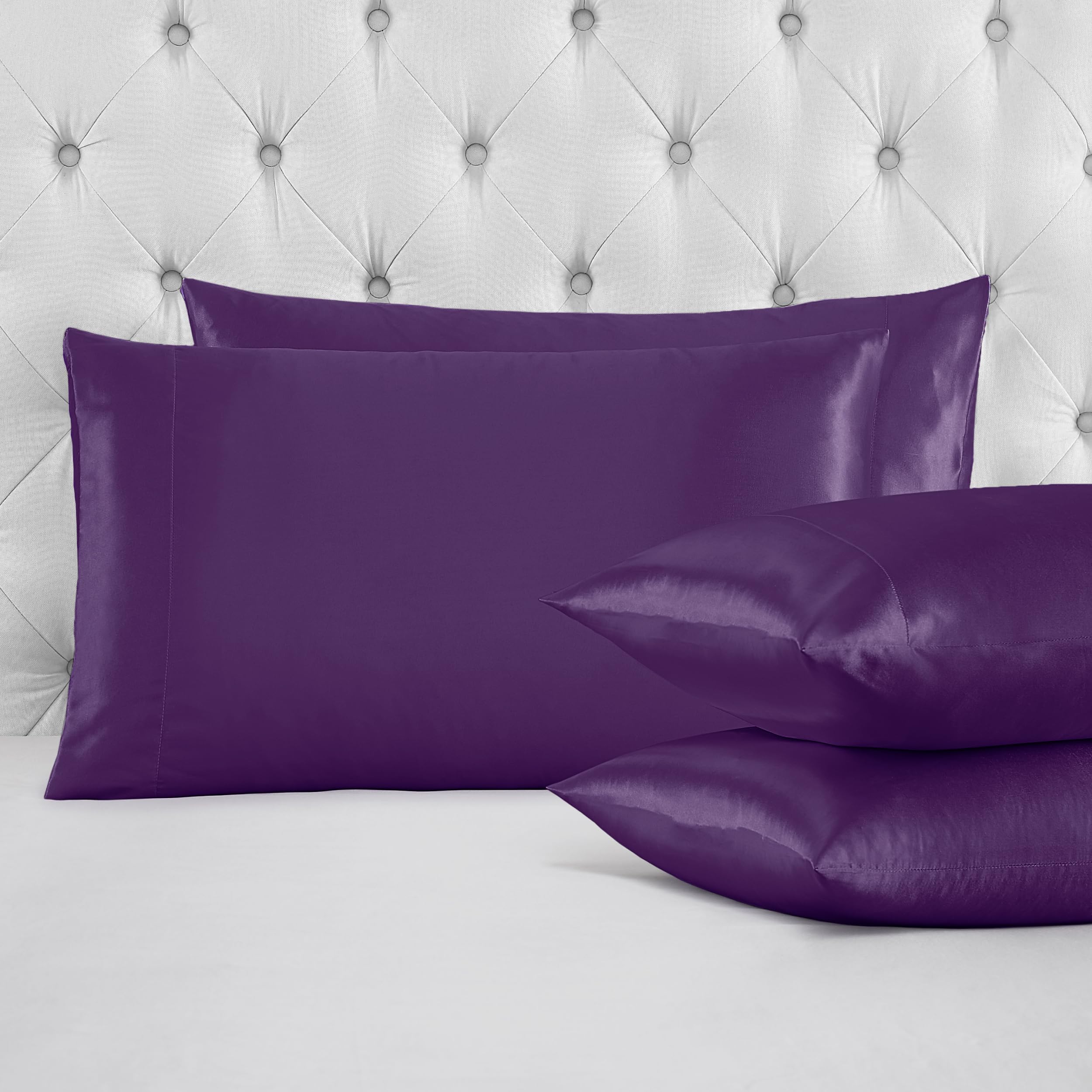 Juicy Couture Twin XL Size Satin Bed Sheet Set, Deep Pocket Silky