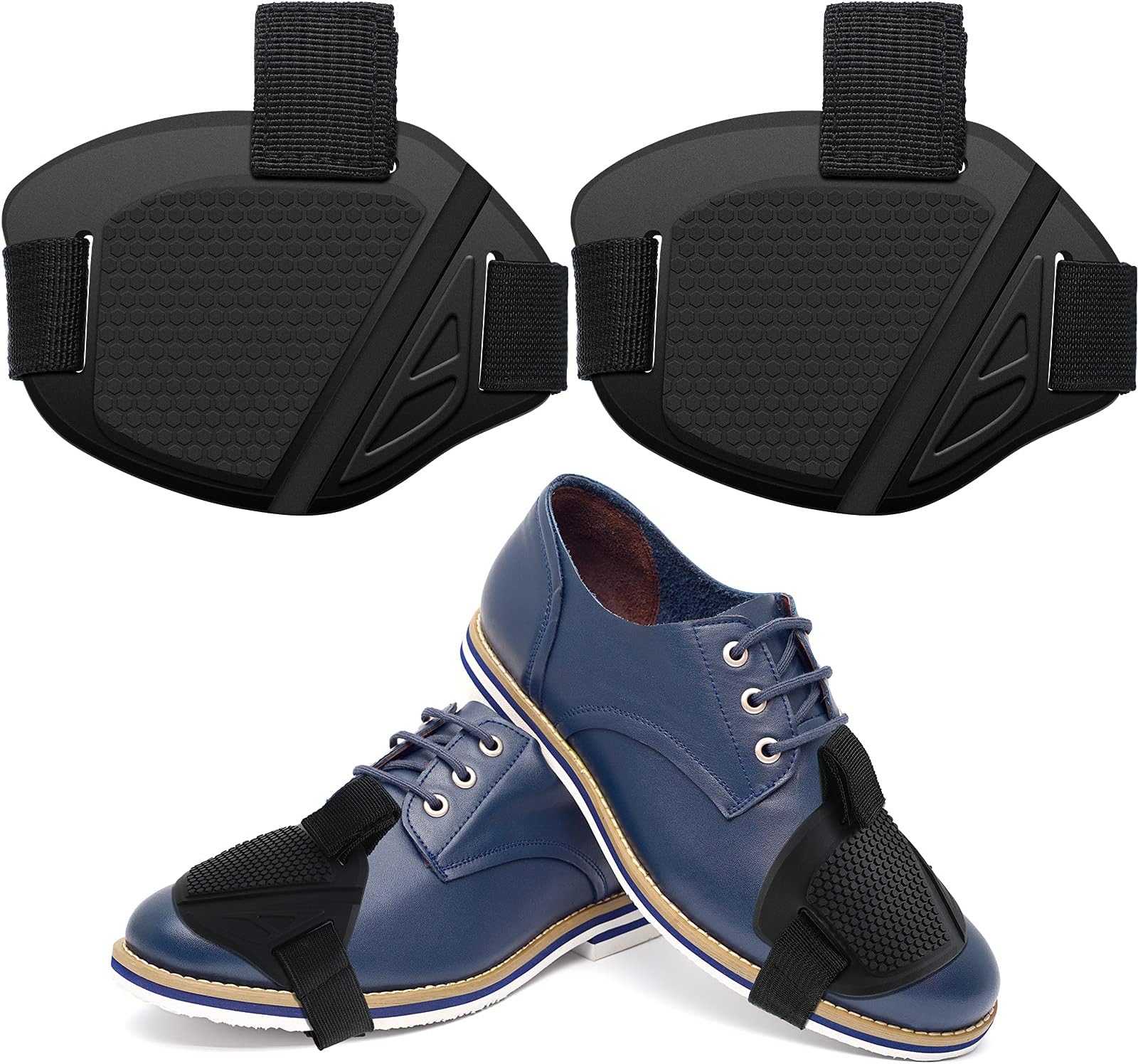2 Pieces Black Motorcycle Shoe Protector Motorcycle Shifter Shoe Protector Motorbike Shift Pad Shoe Boot Cover Rubber Motorcycle Gear Shift Pad Soft Shift Boot Cover for Shoes Boots Protector Cover