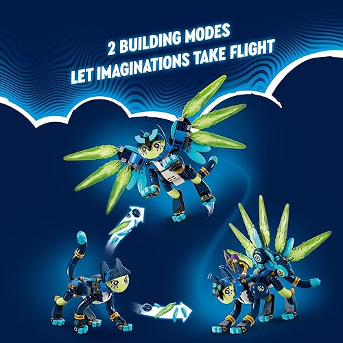 Miniatura 3 de LEGO DREAMZzz Zoey and Zian The Cat-Owl, juego de construcción de juguetes de animales inspirado en programas de televisión para niños, juguete para
