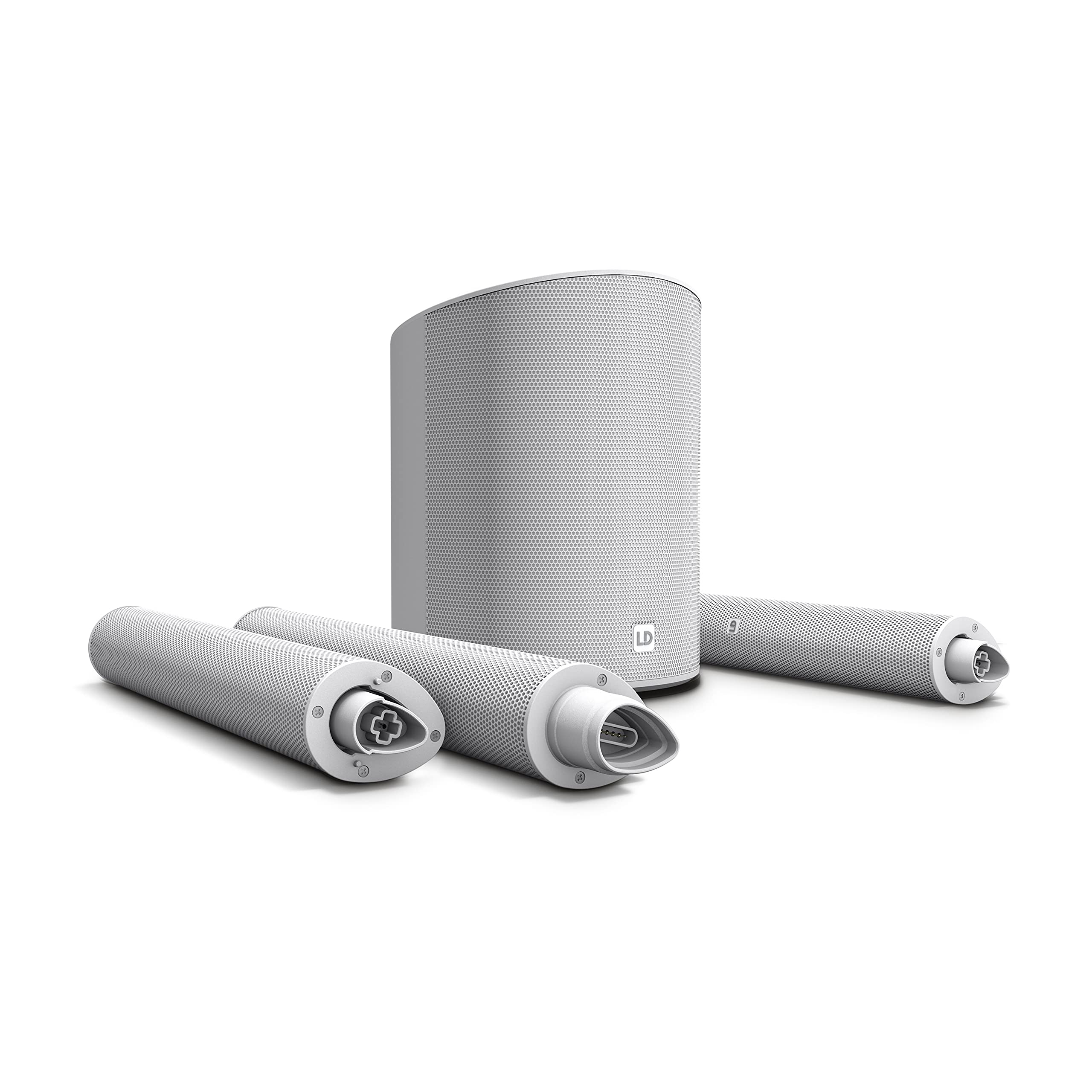 LD Systems MAUI 5 GO 100 W - Système de sonorisation en colonne ultra-portable alimenté par batterie blanc - version 3200 mAh
