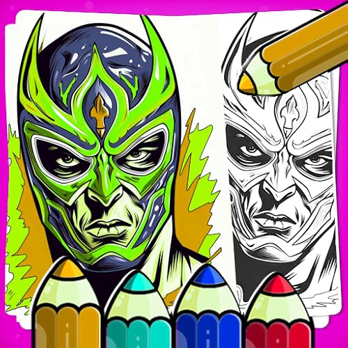 Masks Superheroes Coloring book