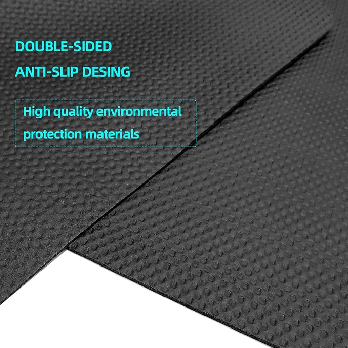 Protective Treadmill & Stationary Bike Mat - Waterproof, Suitable for Hardwood & Carpet, Ideal for Exercise & Jump Rope Use miniatura 6