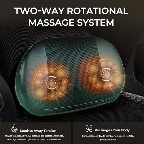 Miniatura 5 de Dowinx Silla de oficina grande y alta con soporte lumbar de masaje, silla de oficina ejecutiva con cojín de asiento ancho y grueso y reposabrazos