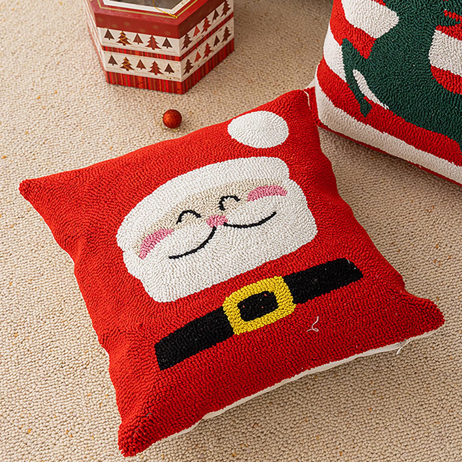Plushie Pillow Case di Natale a tema divano letto decorazione cuscino copertura modello opzionale 1pc